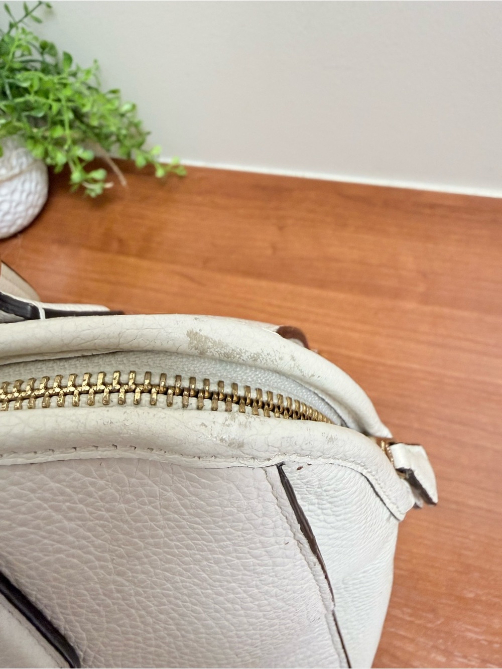 Coach Nolita Pebbled Leather Satchel in Off-White/Cream - Picture 9 of 11